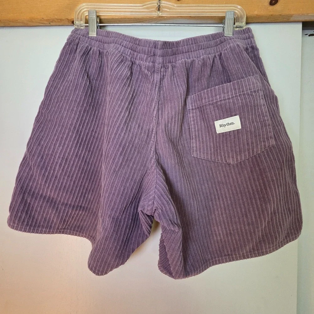 Rhythm Cord Jam Men's Size 34 Purple Shorts Summer Preppy Old Money Indie